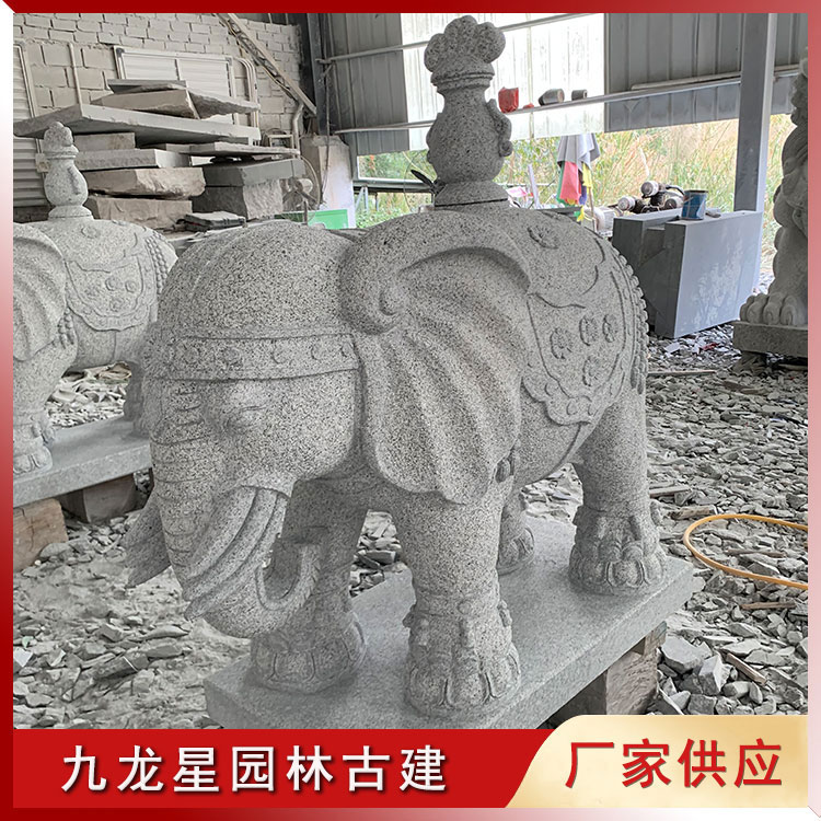 石雕大象圖片